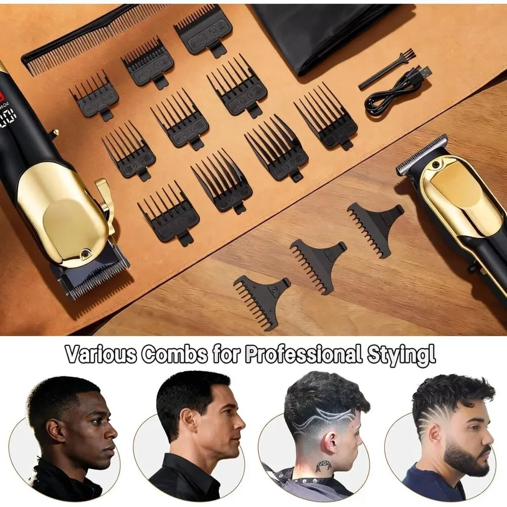 23-Piece Cordless Hair Clipper & Trimmer Barber Grooming Kit
